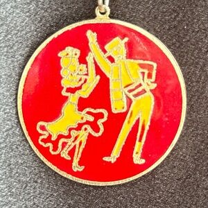 Red and Yellow Dance Pendant